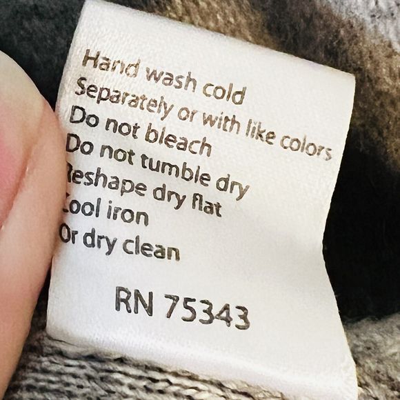 Benedetta B Merino Wool Cashmere Blend Italian Made Color Block Open Cardigan S - Picture 8 of 11